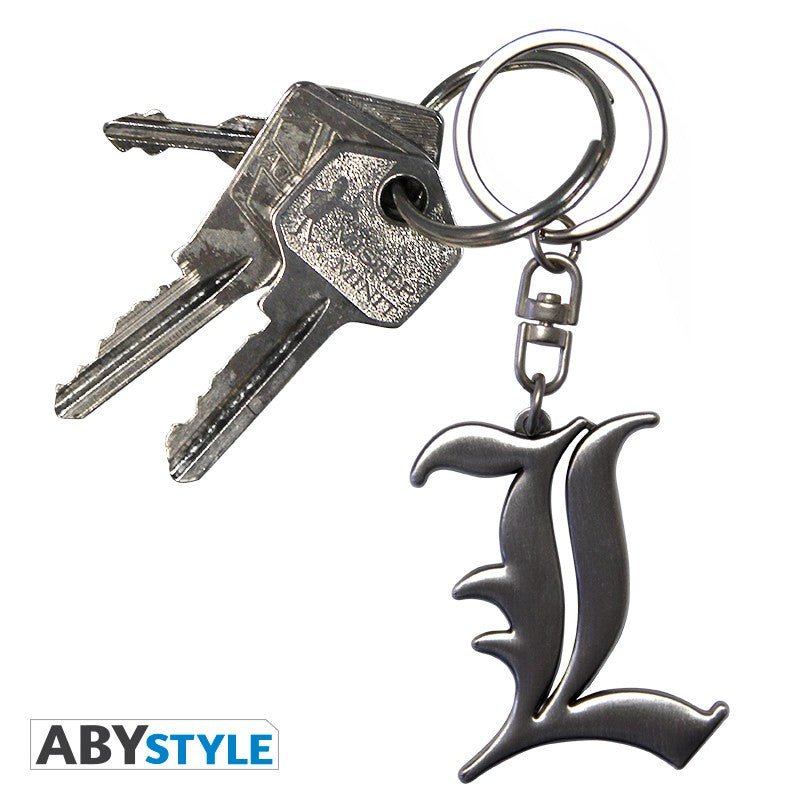 Death Note 3D Keychain L Symbol
