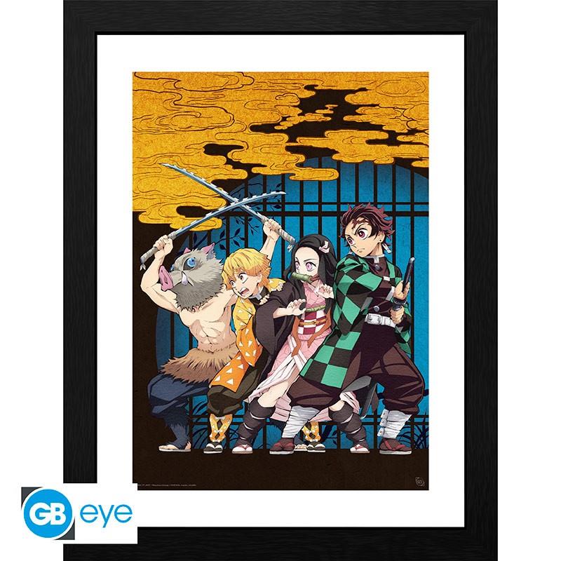 Demon Slayer Poster im Rahmen "Key Art" 30 x 40 cm