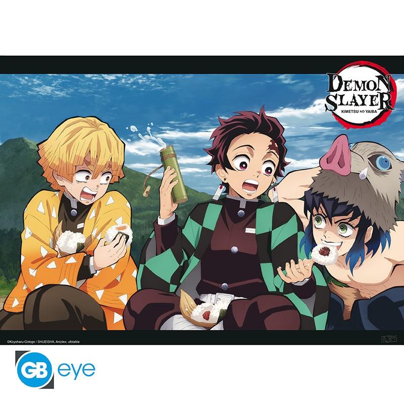 Demon Slayer Chibi Poster "Trio" 52 x 38 cm