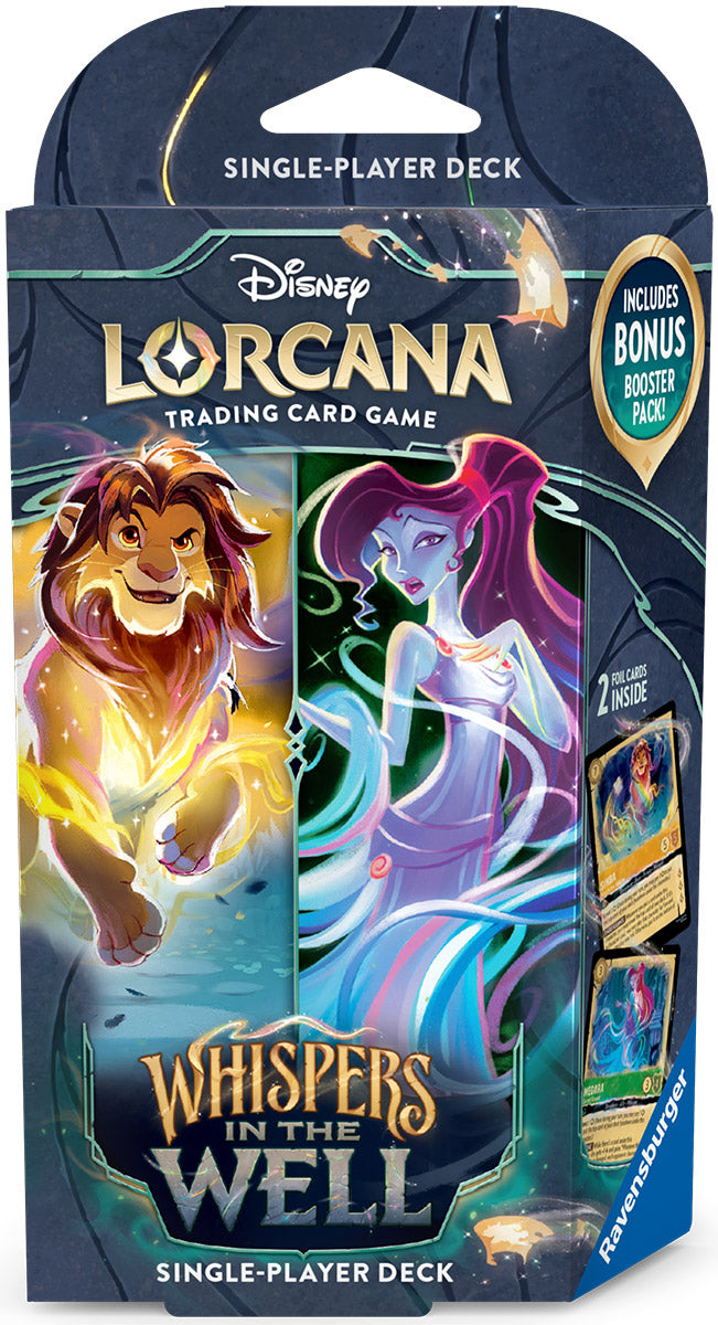 Disney Lorcana TCG Whispers in the Well Starter Deck Simba/Meg (Amber/Emerald)