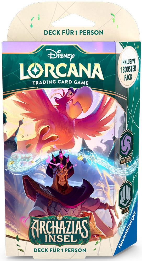 Disney Lorcana: Archazias Insel Starter-Deck Amethyst/Stahl (DE)