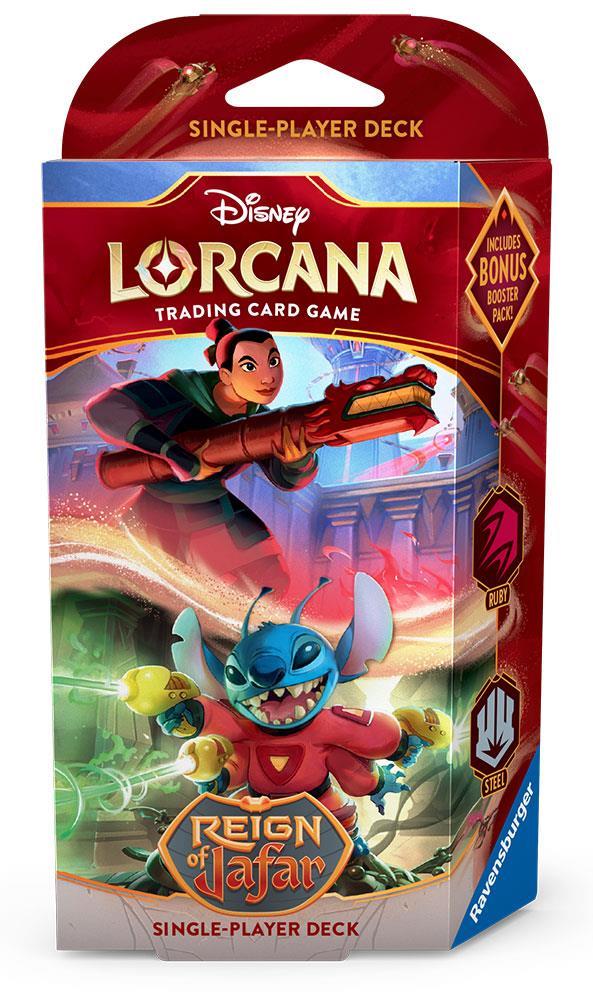 Disney Lorcana TCG Reign of Jafar Starter Deck (EN) Mulan/Stitch (Ruby/Steel)