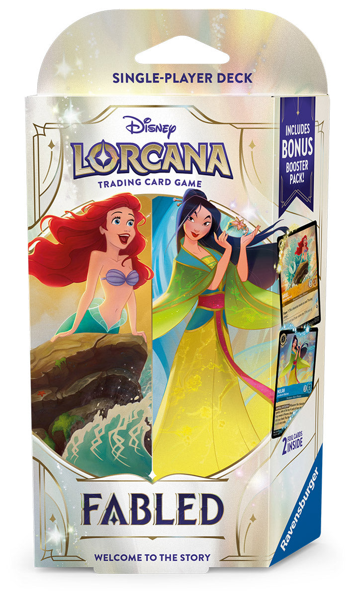 Disney Lorcana TCG Mythen Starter Deck (EN) Ariel/Mulan (Amethyst/Ember)
