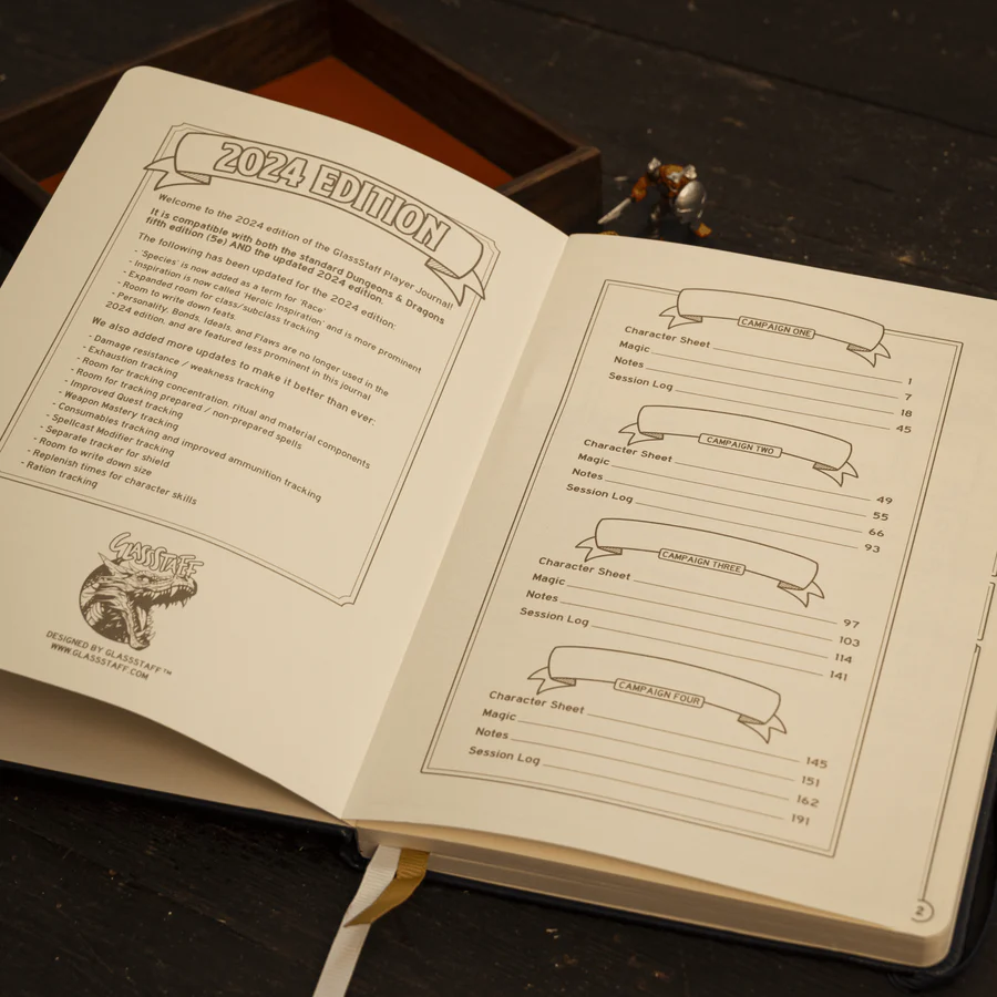 DnD 5e Player Journal Red