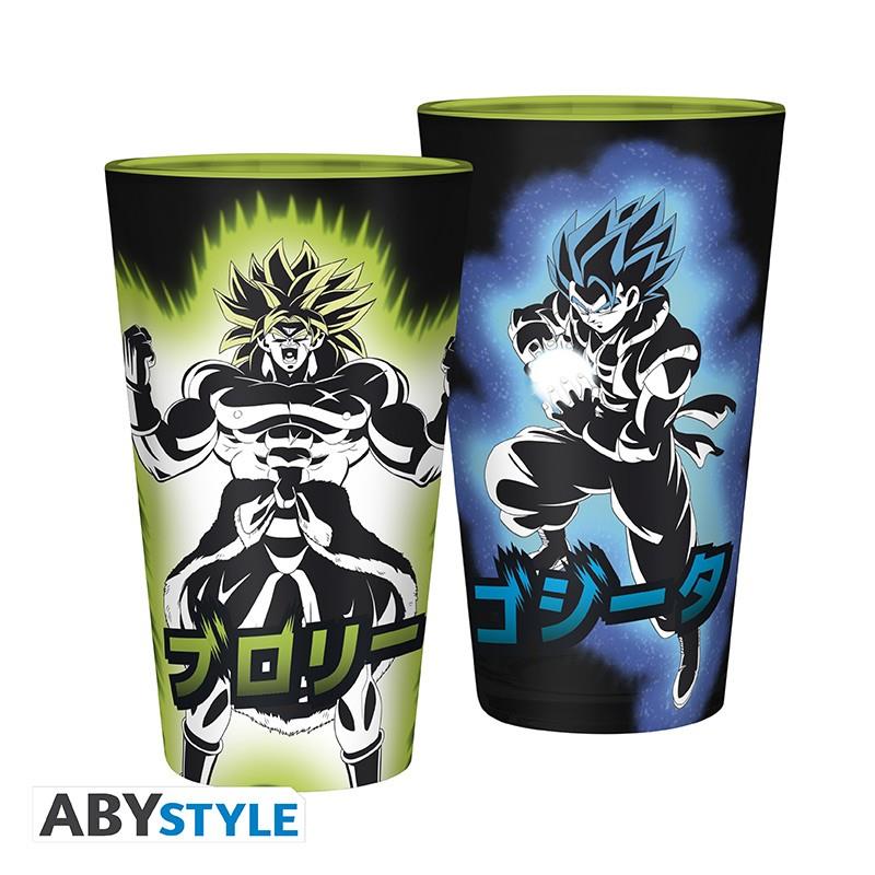 Dragon Ball glass large Broly & Gogeta