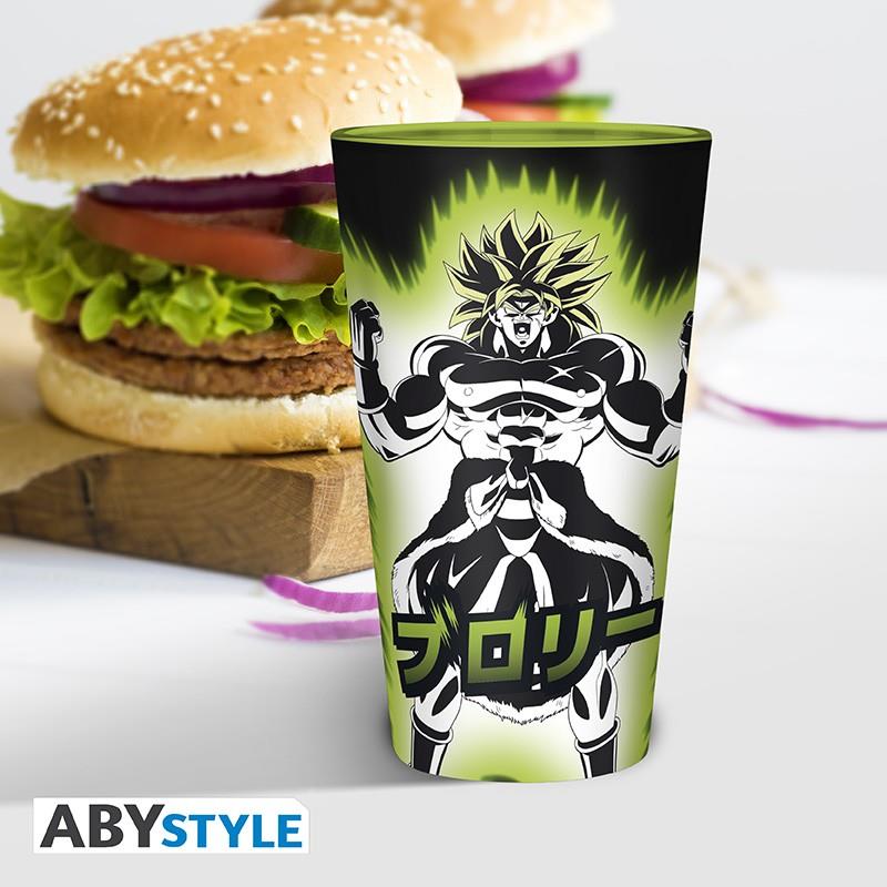 Dragon Ball glass large Broly & Gogeta