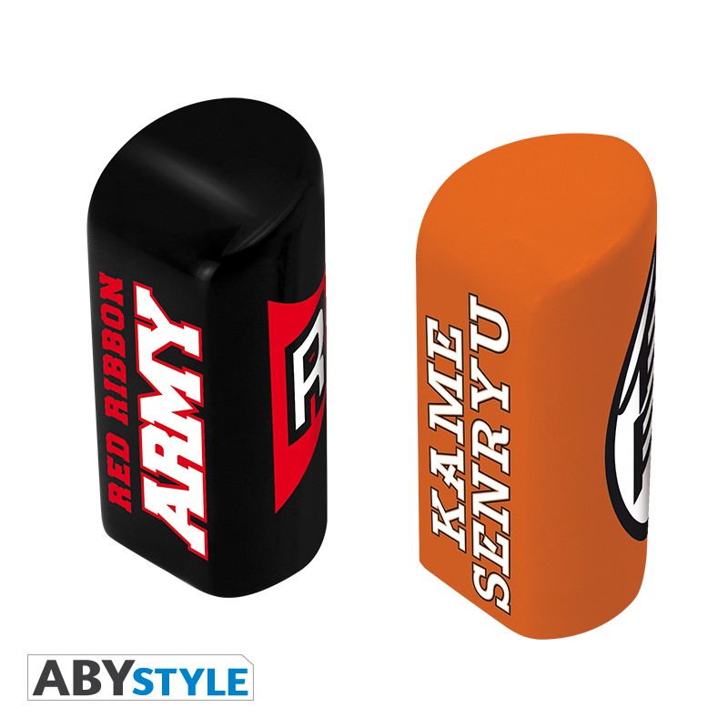 Dragon Ball Salt & Pepper Shakers Kame Symbol & Red Ribbon Army