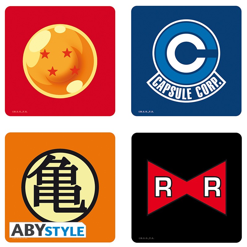 Dragon Ball Coaster Set Symbols (4)