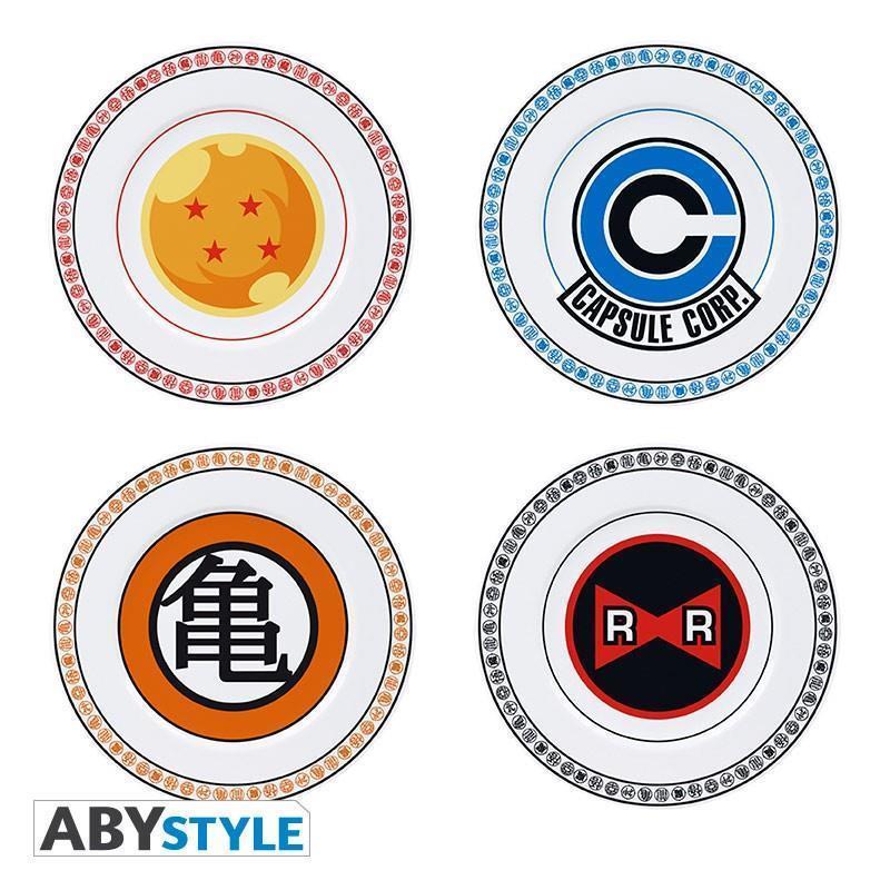 Dragon Ball Set of Plates Emblems (4)