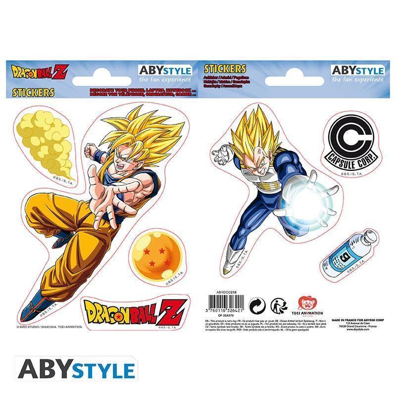 Dragon Ball Sticker DBZ / Goku-Vegeta 16 x 11 cm (2 Bögen)