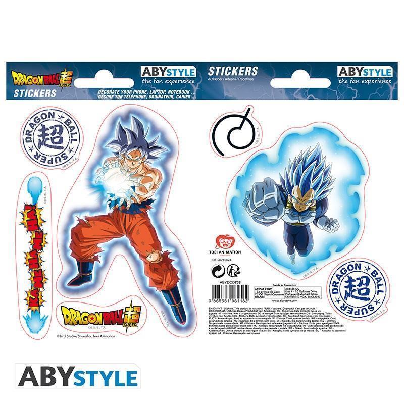 Dragon Ball Super Stickers "Goku & Vegeta" 16 x 11cm (2 Sheets)
