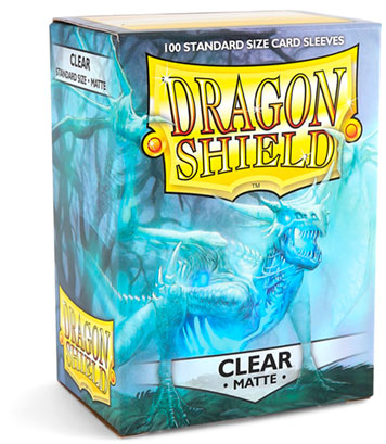 Dragon Shield Standard Sleeves - Matte Clear (100 Sleeves)
