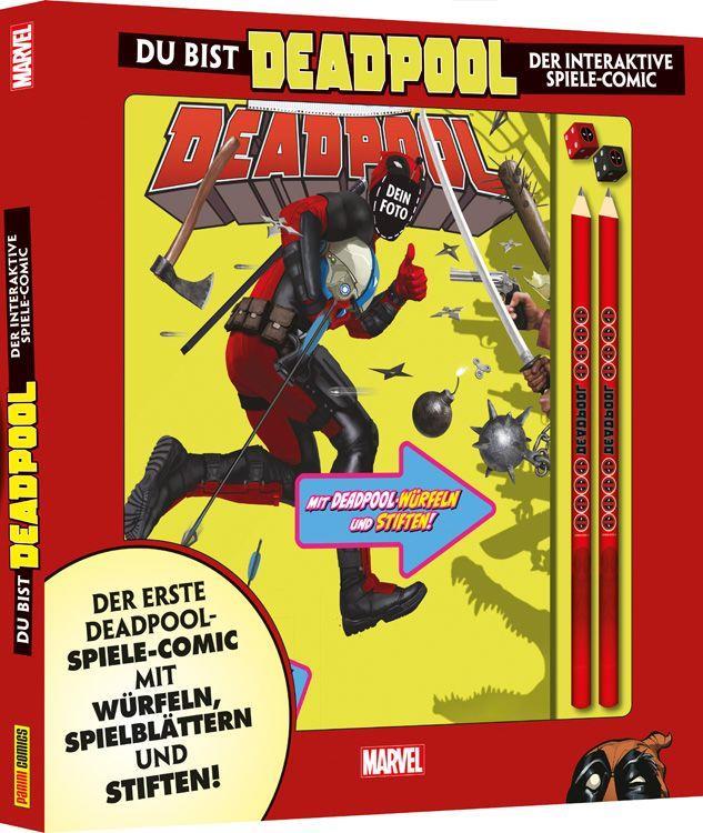 Deadpool: Du bist Deadpool - Der interaktive Spiele-Comic (mit Deadpool-Würfeln, -Stiften und -Spielblättern)