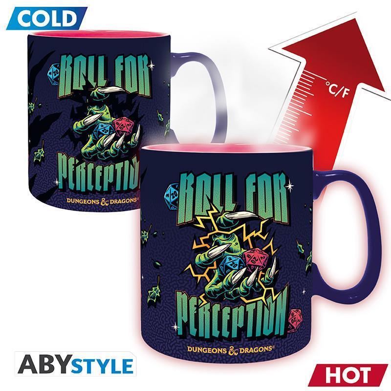 Dungeons & Dragons Heat Change Mug "Roll for Perception"