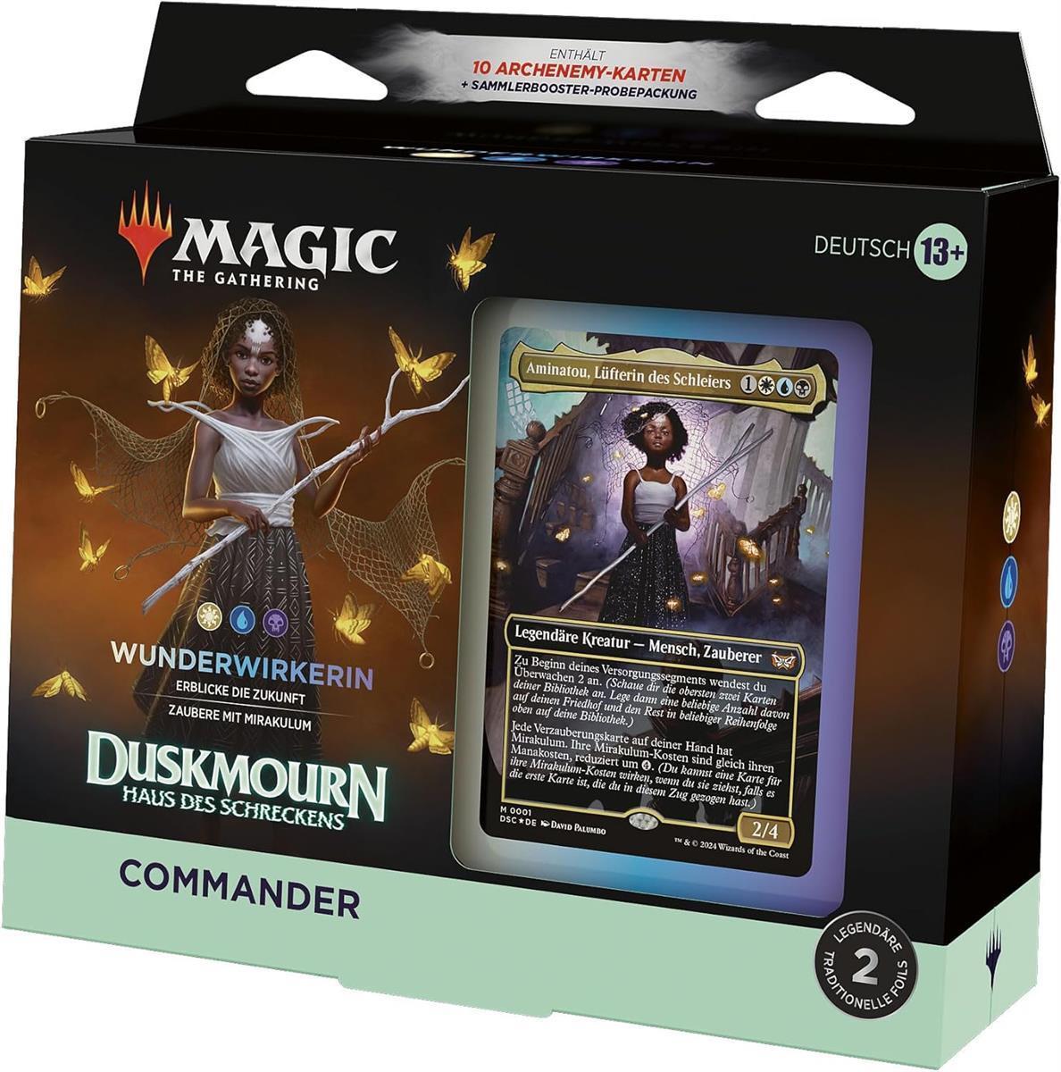 MTG - Duskmourn: Haus des Schreckens Commander-Deck (DE) Wunderwirkerin (Weiß/Blau/Schwarz)