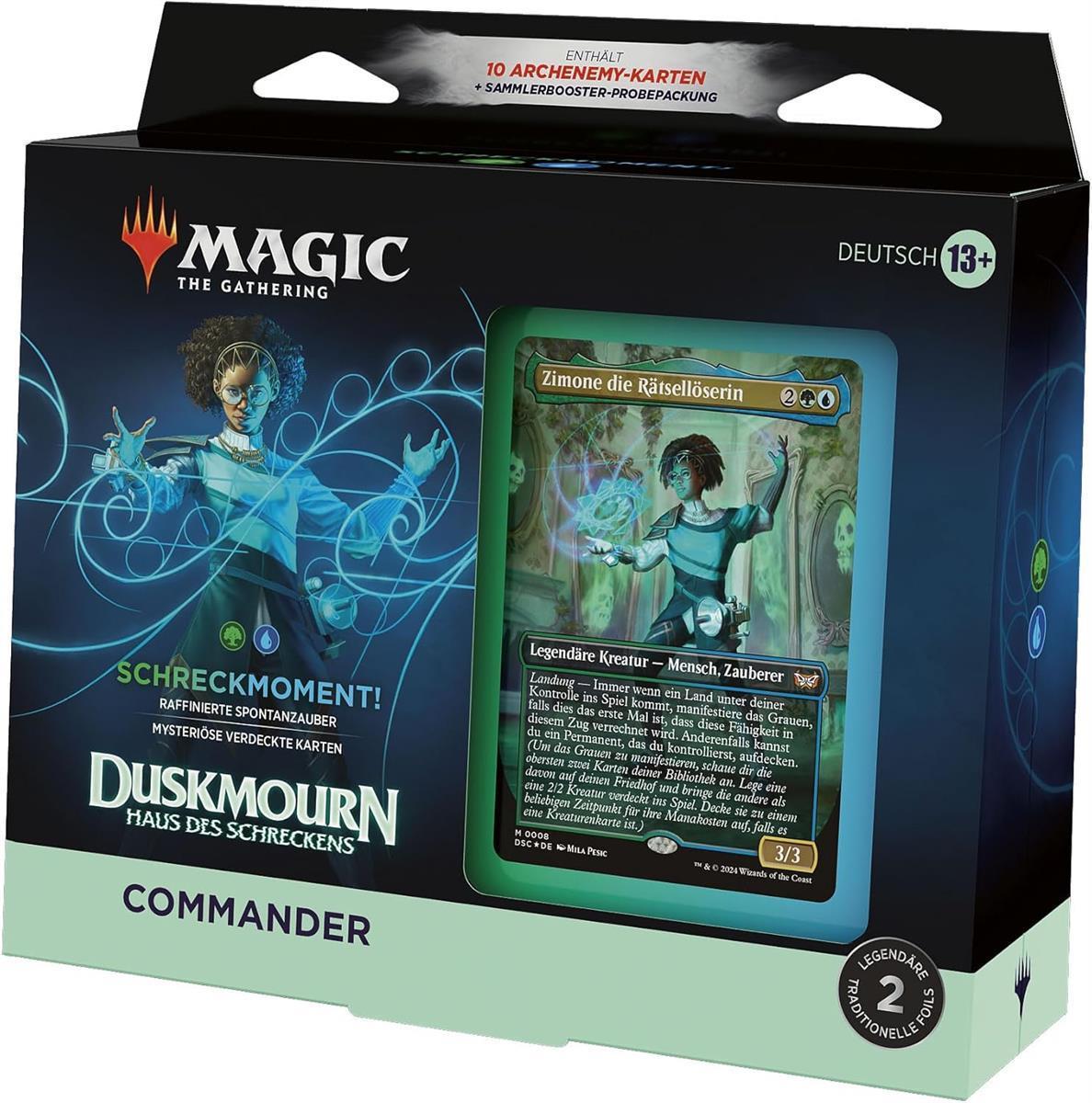 MTG - Duskmourn: Haus des Schreckens Commander-Deck (DE) Schreckmoment! (Blau/Grün)