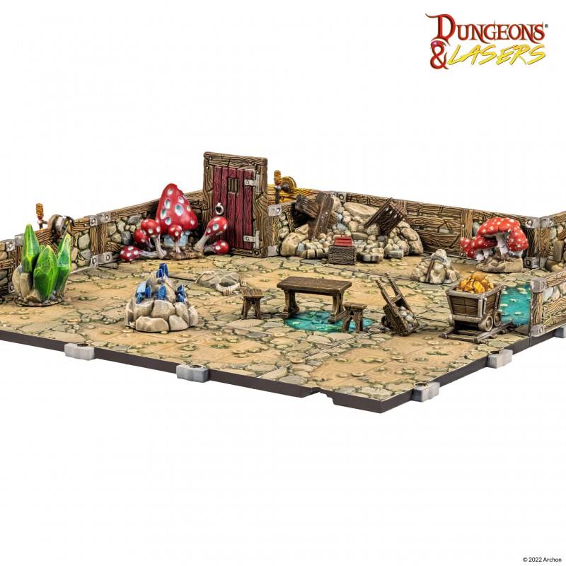 Dungeons & Lasers Dwarven Mine Props