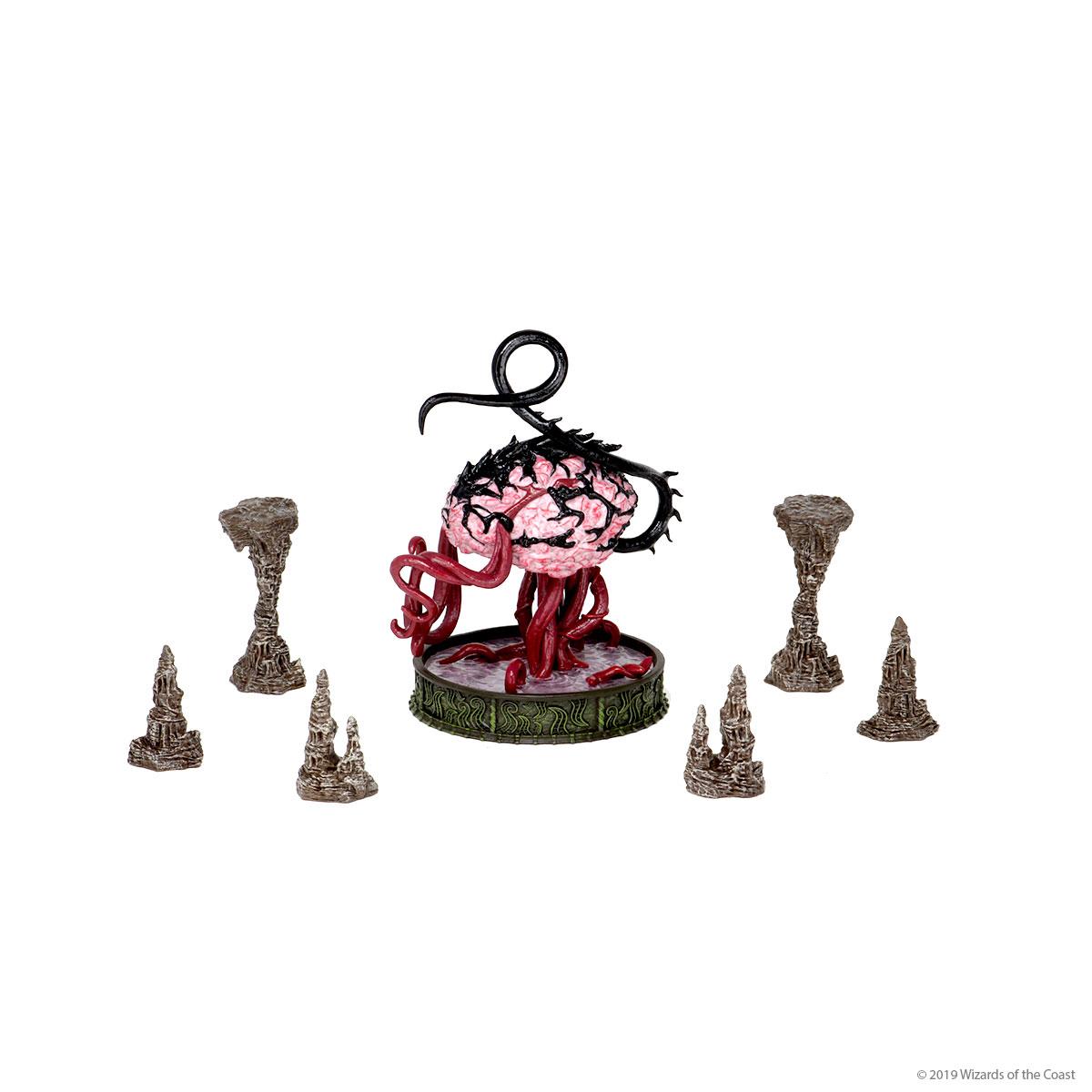 D&D Icons of the Realms - Volo & Mordenkainen's Foes - Elder Brain & Stalagmites Premium Figure - Case Incentive, English