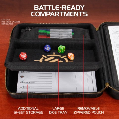 ENHANCE Tabletop RPGs RPG Organizer Case (Black)