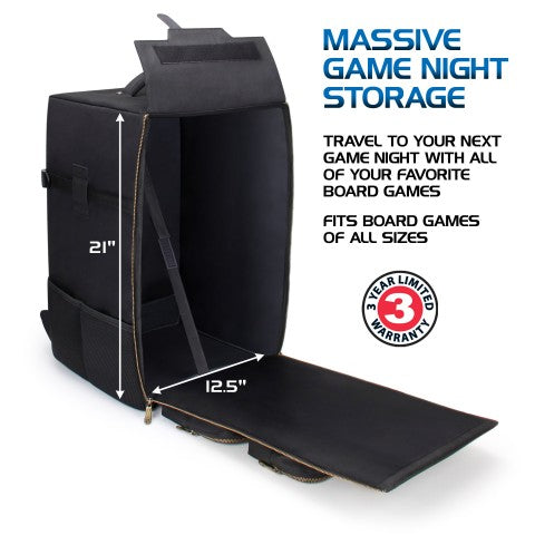 ENHANCE Board Games & Puzzles Board Game Tower Backpack (Black)