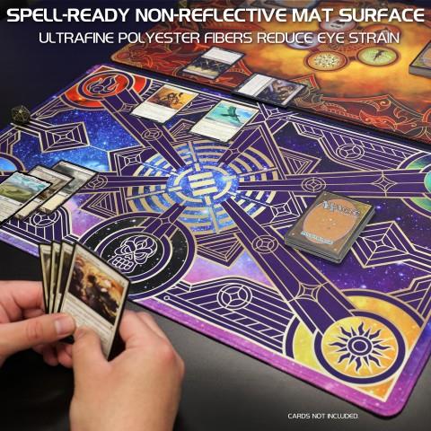 ENHANCE Trading Card Games TCG Playmat with Stitched Edges (Stars)