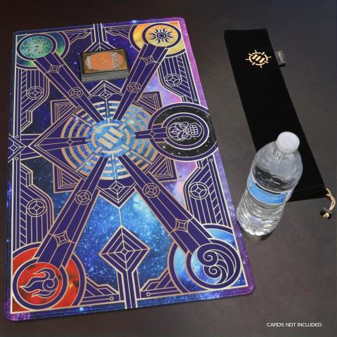 ENHANCE Trading Card Games TCG Playmat with Stitched Edges (Stars)