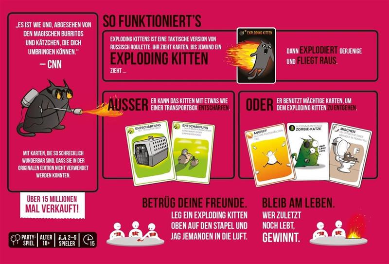 Exploding Kittens NSFW Edition (NEU) (DE)