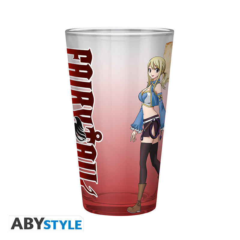 Fairy Tail Glass "Natsu, Lucy, Happy & Plue" S7 (large)