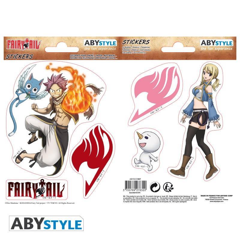 Fairy Tail Stickers Natsu & Lucy (2 Sheets)