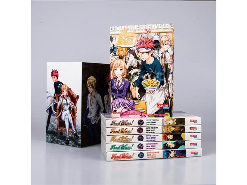 Food Wars - Shokugeki No Soma, Bände 31-36 (Sammelschuber mit Extra)