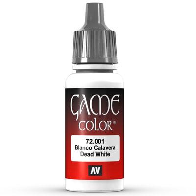Vallejo Game Color: 001 Dead White, 17 ml