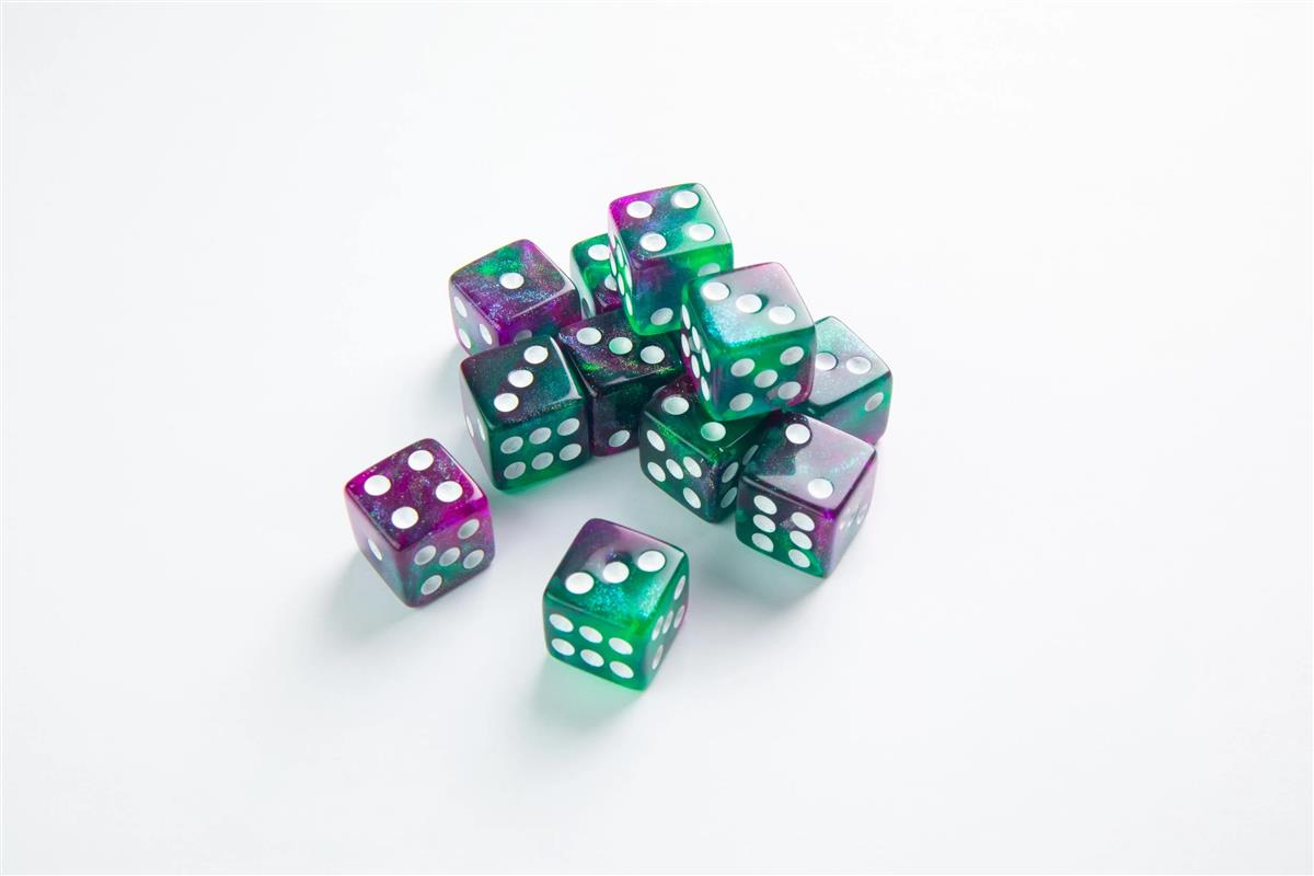 Galaxy Series - Aurora - D6 Dice Set 16 mm (12)