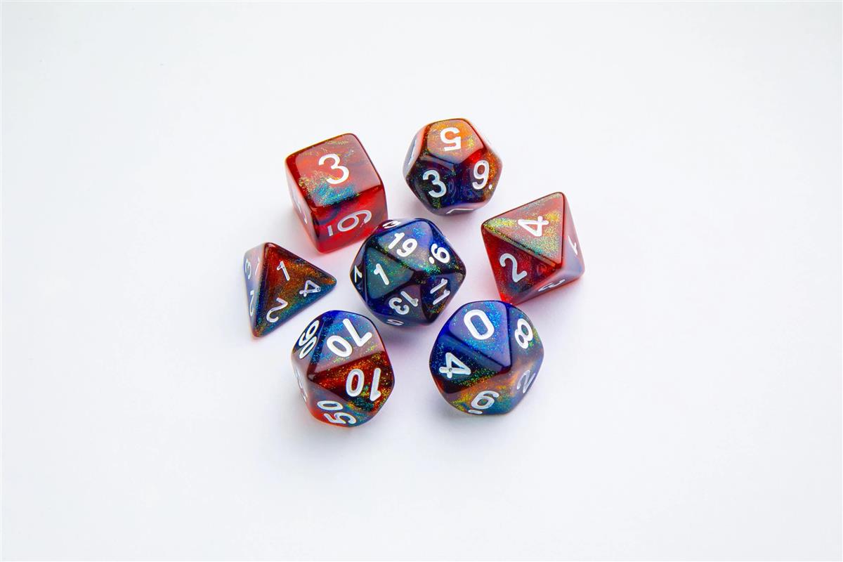 Galaxy Series - Mars - RPG Dice Set (7)