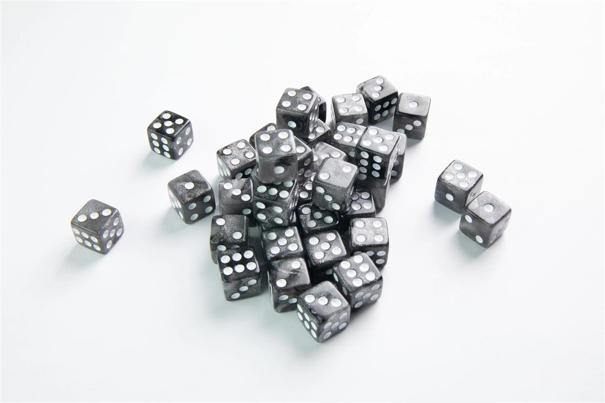 Galaxy Series - Moon - D6 Dice Set 12 mm (36)