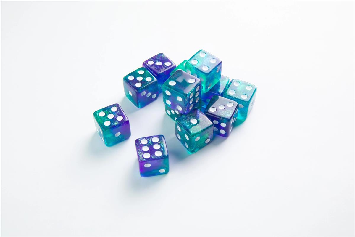 Galaxy Series - Neptune - D6 Dice Set 16 mm (12)