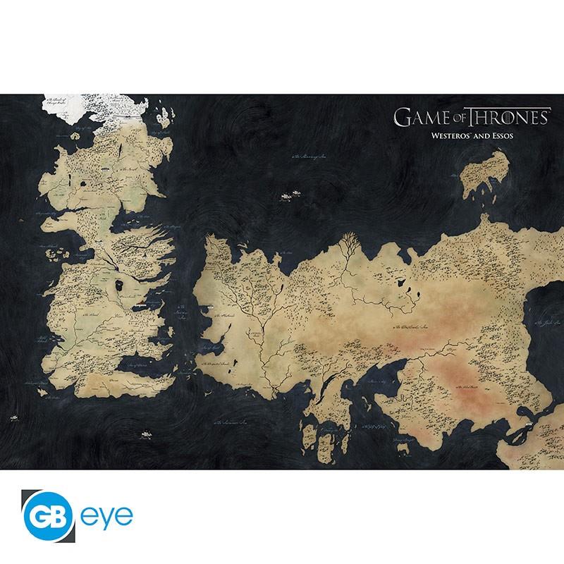 Game of Thrones Maxi Poster "Westeros Map" 91,5 x 61 cm