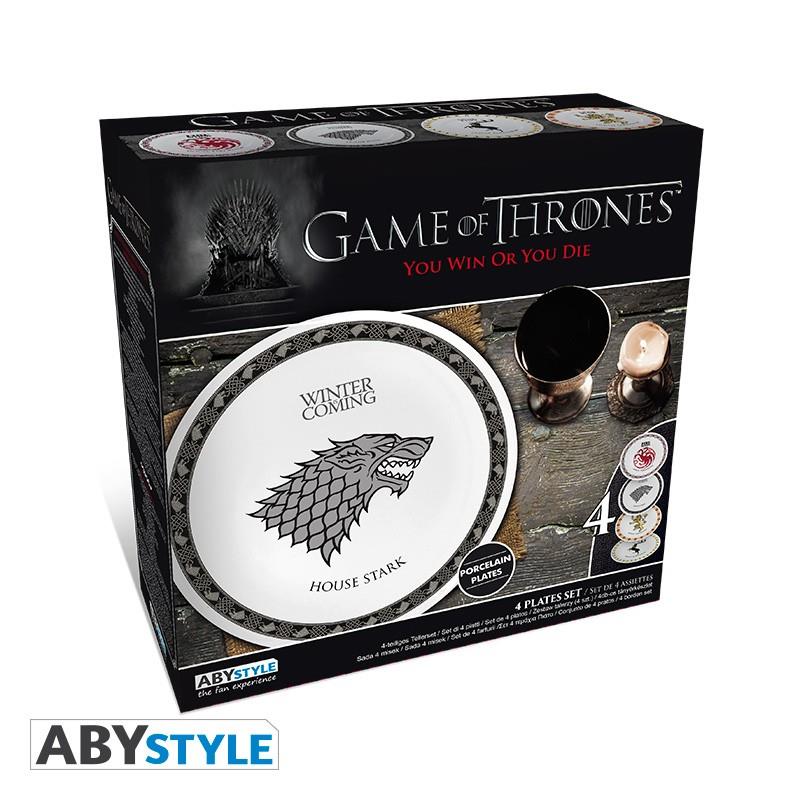 Game of Thrones Set of Plates "Houses" (4)