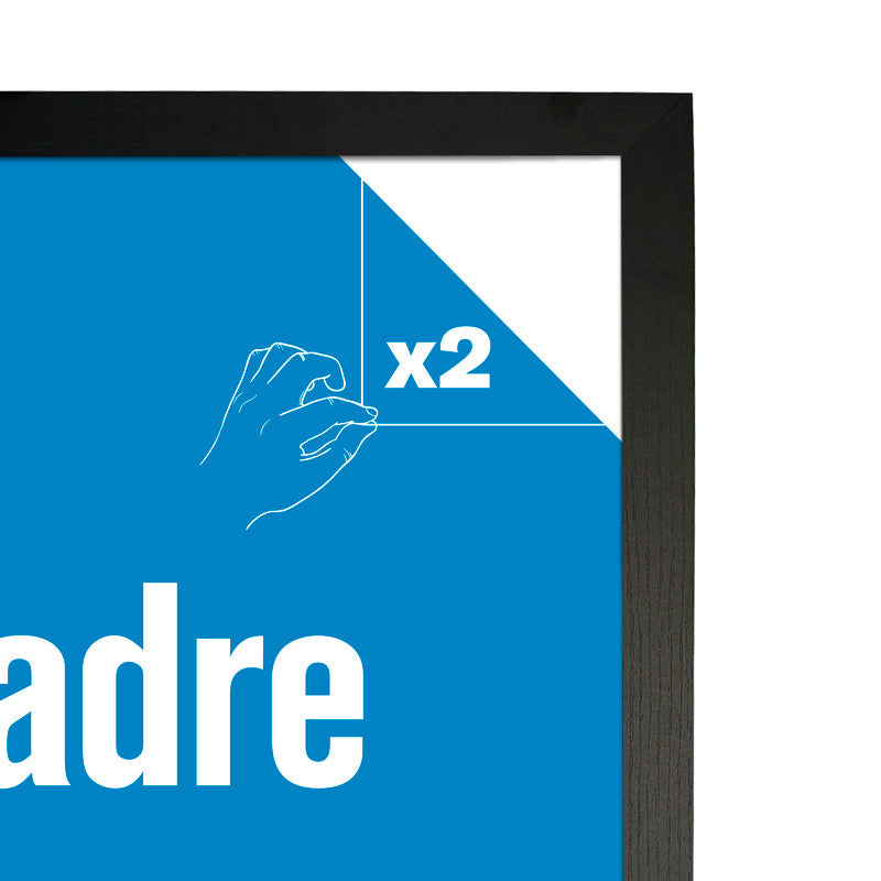 GBEYE MDF Bilderrahmen A1 59,4 x 84,1 cm (schwarz)