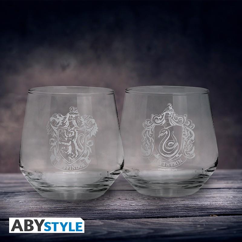 Harry Potter Glass Set Gryffindor & Slytherin