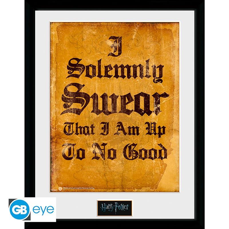 Harry Potter Framed Print "I Solemnly Swear" 30 x 40 cm