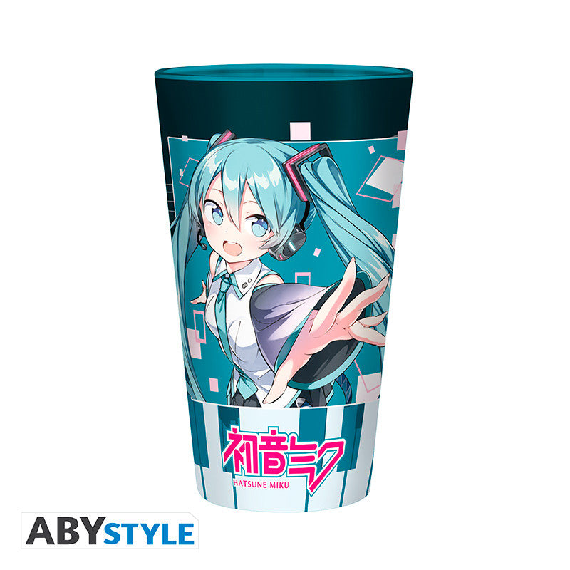 Hatsune Miku Large Glass – Musical City 400 ml
