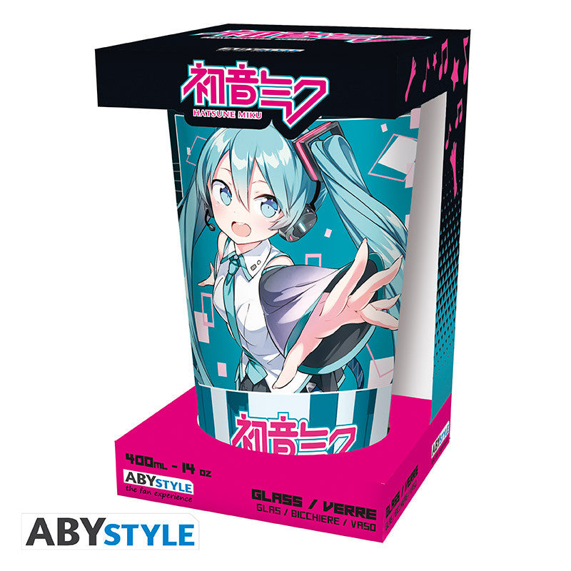 Hatsune Miku Large Glass – Musical City 400 ml