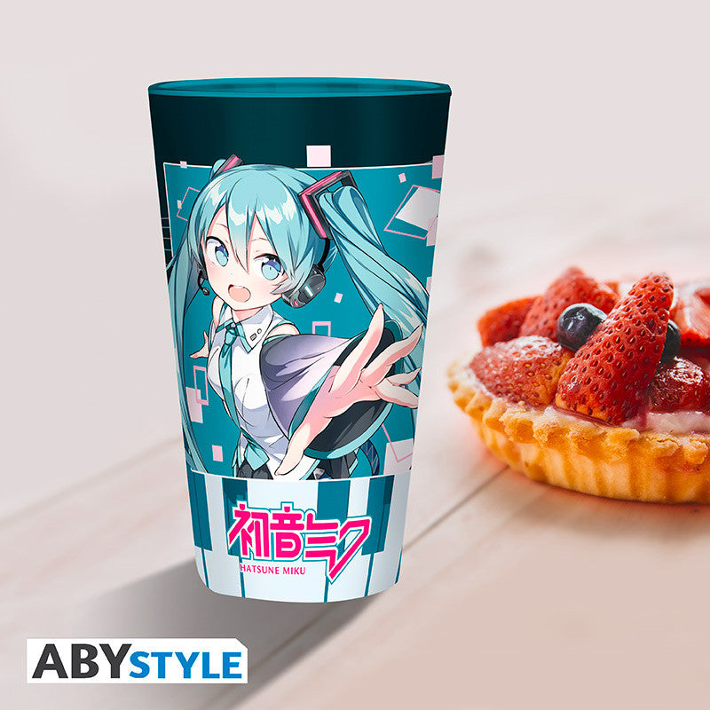 Hatsune Miku Large Glass – Musical City 400 ml