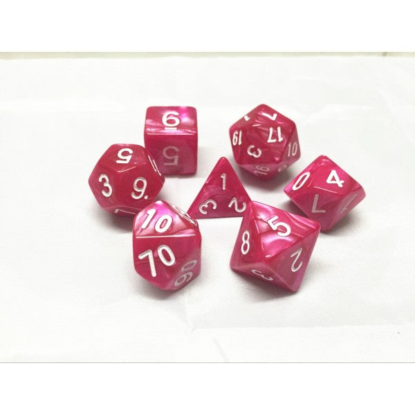 HD Dice - Pearl Dice Set (7 pcs), Rose