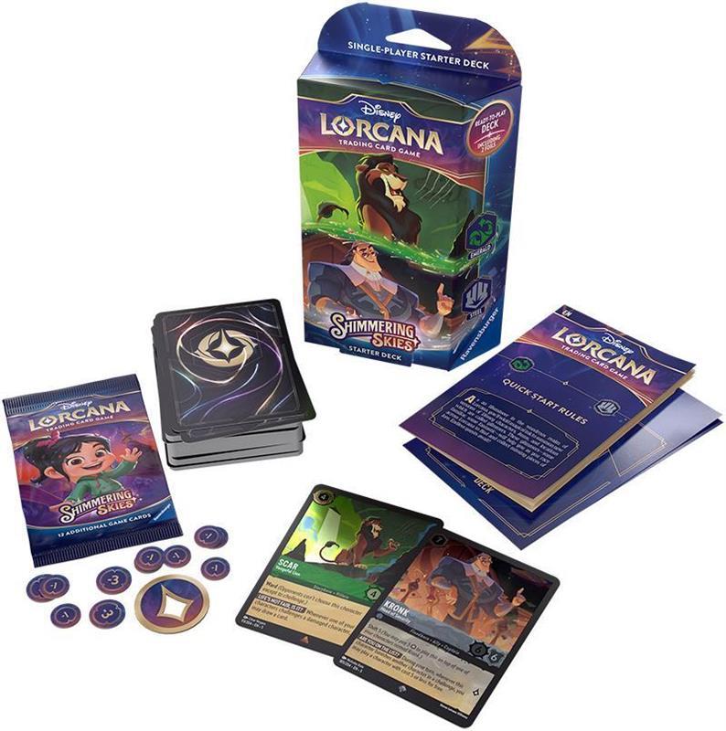 Disney Lorcana: Himmelsleuchten Starter-Deck (EN) Smaragd/Stahl