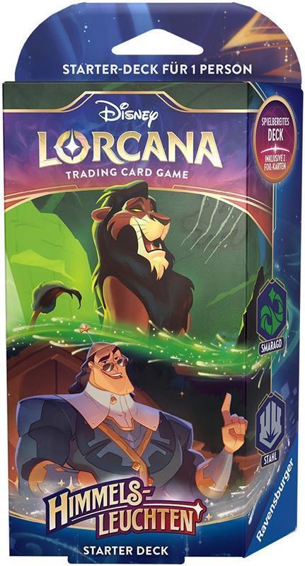 Disney Lorcana: Himmelsleuchten Starter-Deck (DE) Smaragd/Stahl
