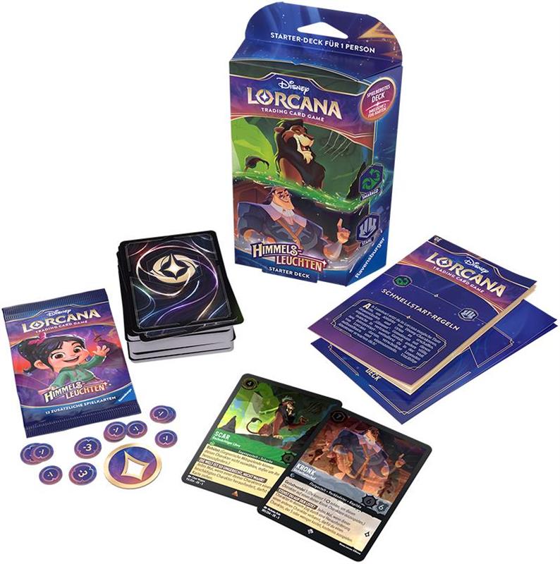 Disney Lorcana: Himmelsleuchten Starter-Deck (DE) Smaragd/Stahl