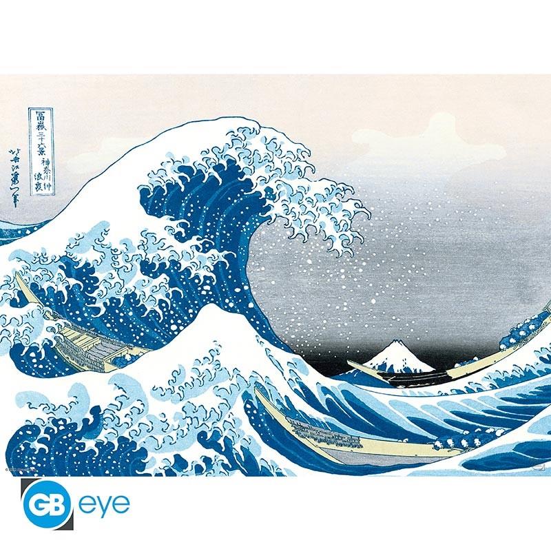 Hokusai Chibi Poster-Set "Katsushika Hokusai" 52 x 38 cm
