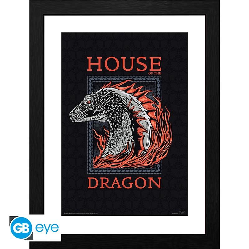 House of the Dragon Framed Print "Red Dragon" 30 x 40 cm