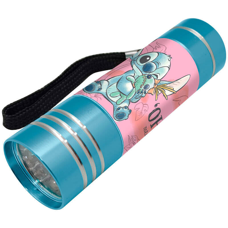Disney Stitch Aluminum LED Flashlight Blue
